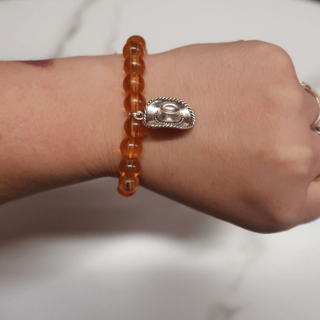 Book Themed Beaded Bracelet