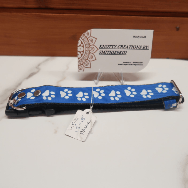 Webbing & Grosgrain Ribbon Adjustable Dog Collar