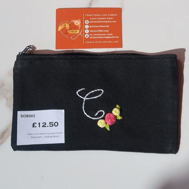 Initial Canvas Bag