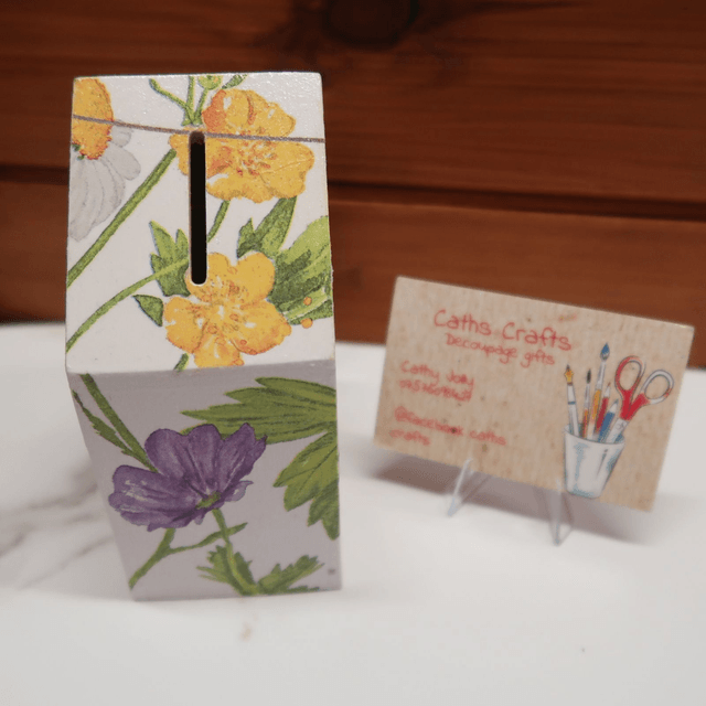 Decoupage Money Box