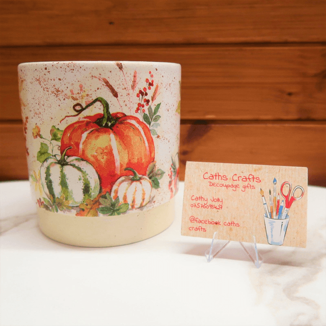 Decoupage Planter