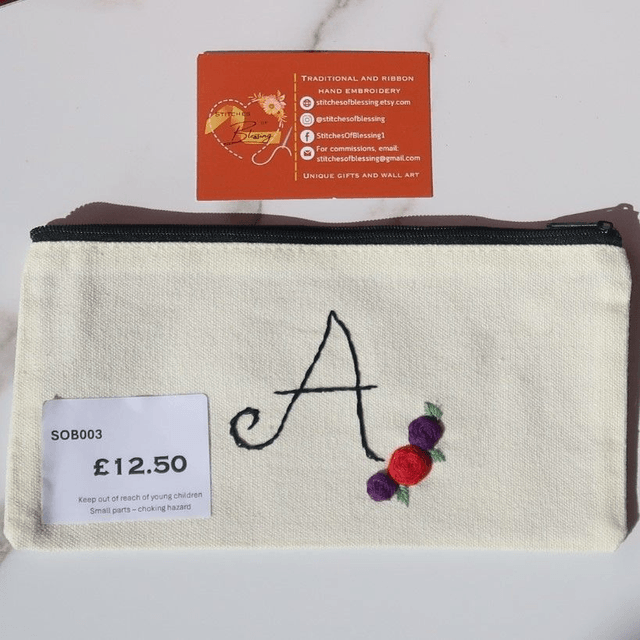 Initial Canvas Bag