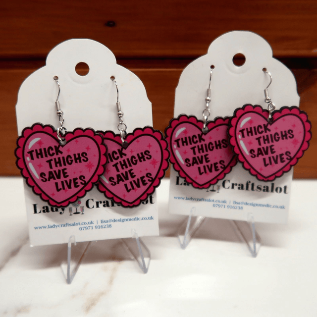 'Thick Thighs' Earrings