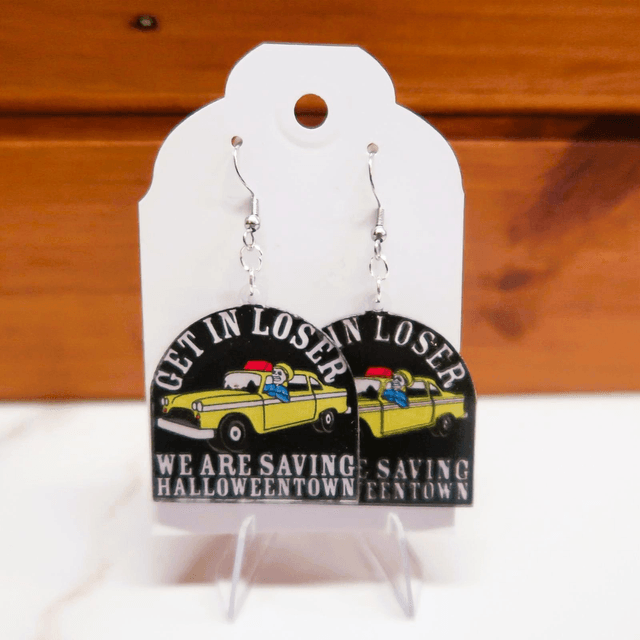We're Saving Halloween Town Earrings