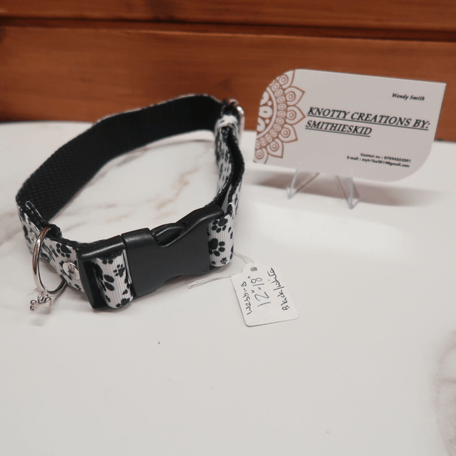 Webbing & Grosgrain Ribbon Adjustable Dog Collar