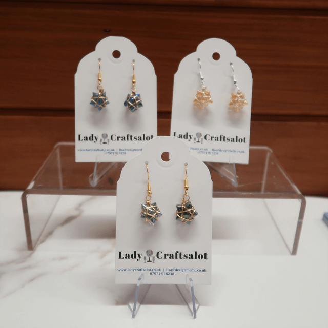Wrapped Star Earrings