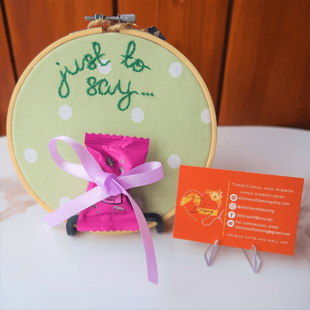 Chocolate Sentiment Hoop