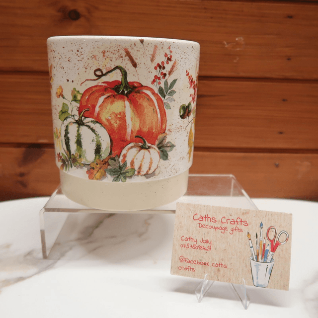Decoupage Planter