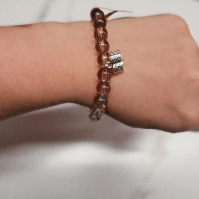Book Themed Beaded Bracelet