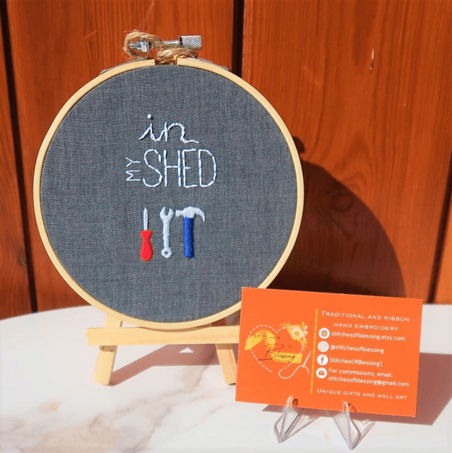 5&quot; Hand Embroidered Hobby Hoop