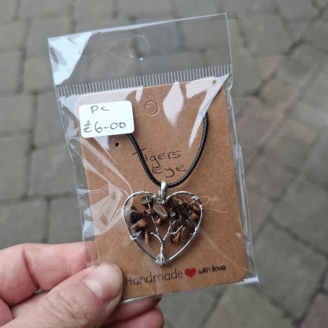Heart Crystal Tree Necklace