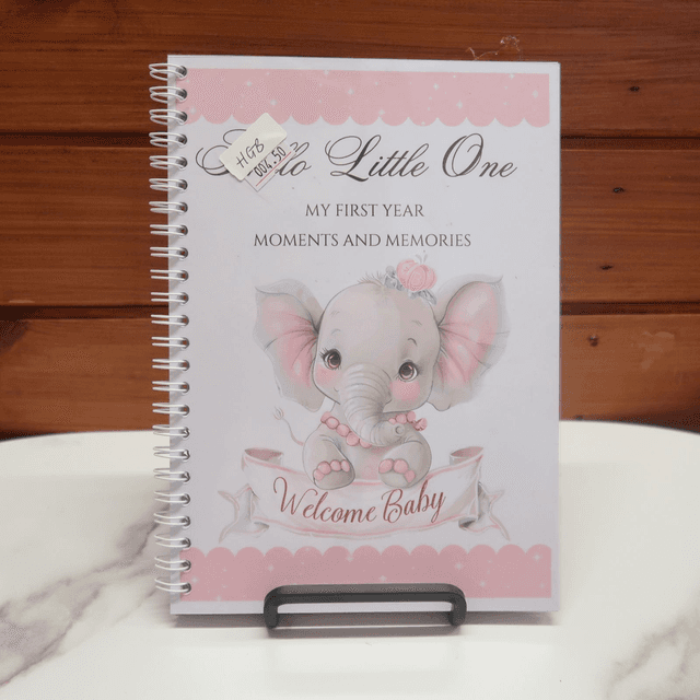 A5 Pink Baby Milestone Journal