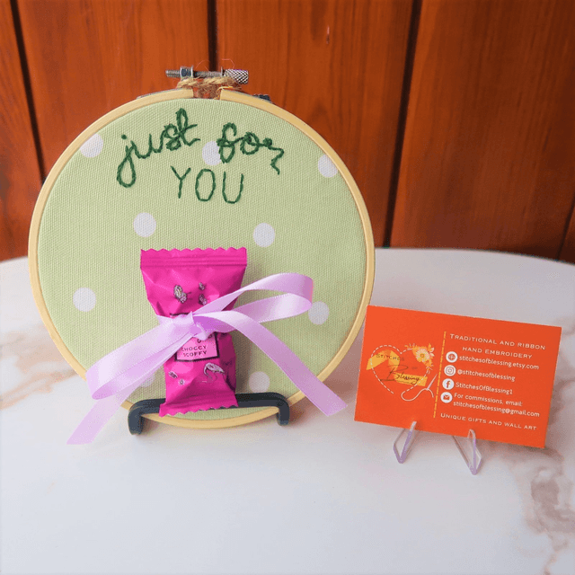 Chocolate Sentiment Hoop