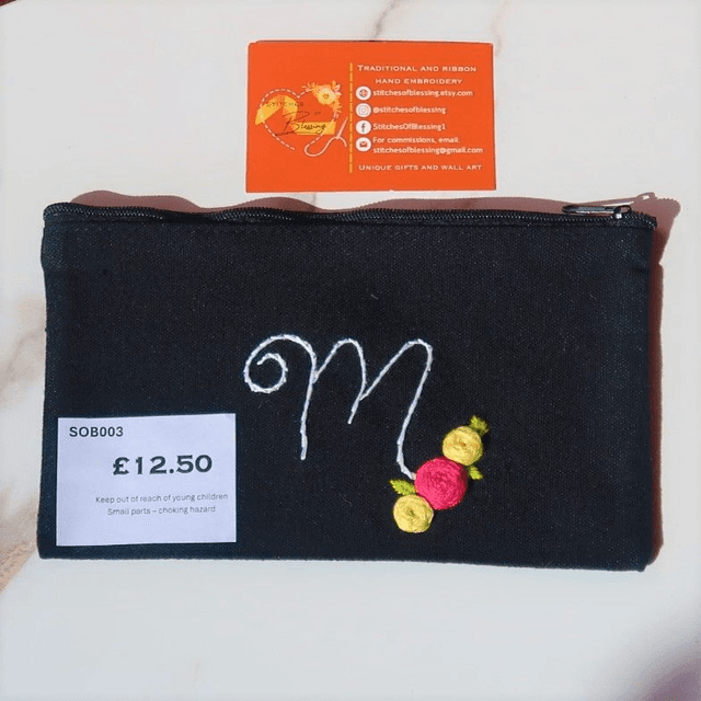 Initial Canvas Bag