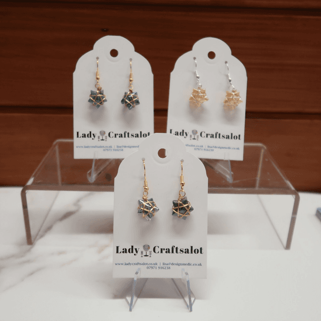 Wrapped Star Earrings